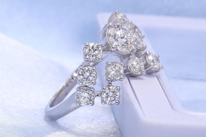 Moissanite Constellation Cluster Ring