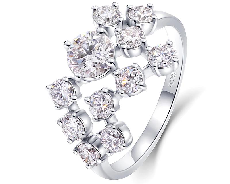 Moissanite Constellation Cluster Ring