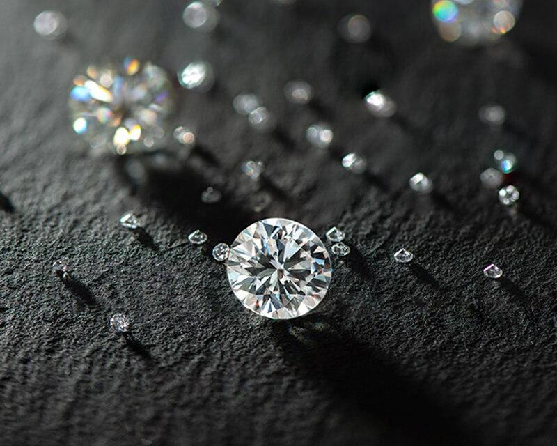 0.1 Carat (3mm) to 12 Carat (15mm) Brilliant Cut Genuine D / GHI Color Loose Moissanite Gemstone/s