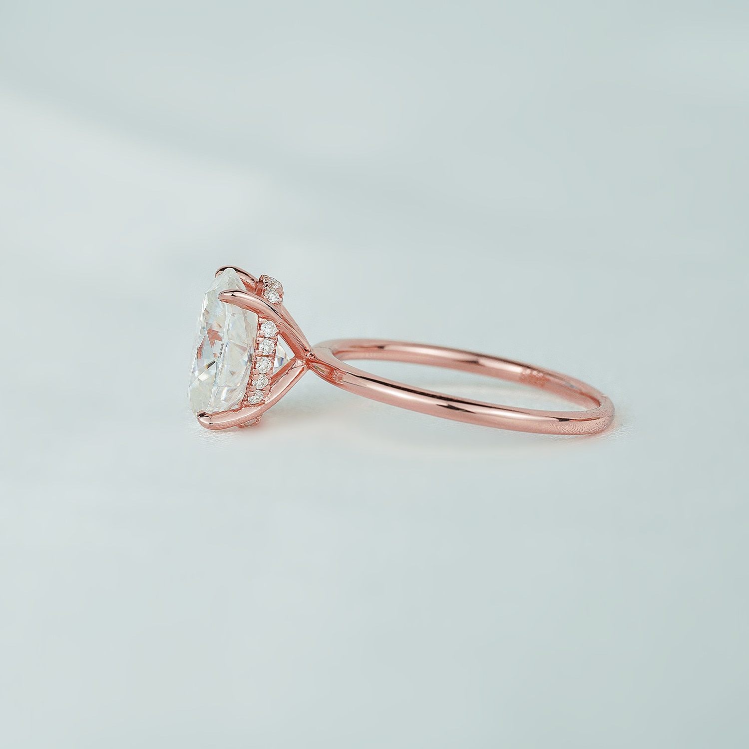 3 carat modern oval hidden halo ring (1) 3 carat modern oval hidden halo ring