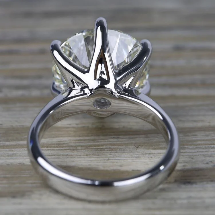 7ct tiffany setting solitaire rear moissanite tiffany setting