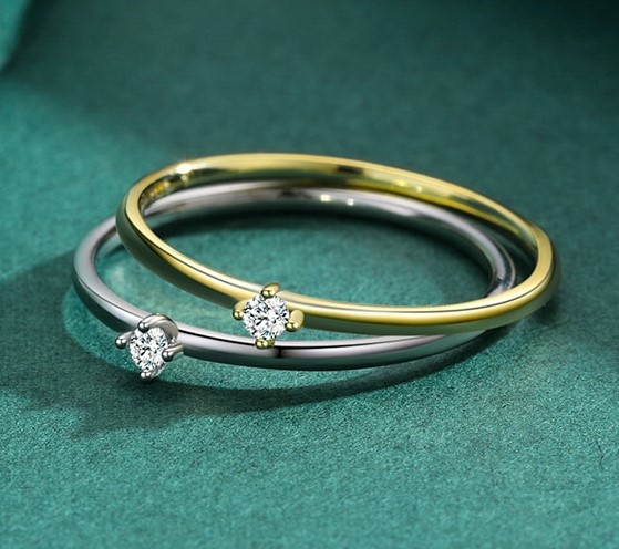 Gidget 4 Prong Moissanite Solitaire Ring for Girls + Women (3) Gidget 2mm 4 Prong Moissanite Solitaire Ring for Girls + Women