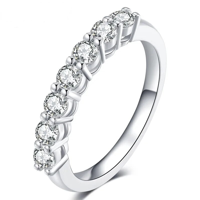Lilou 0.7ct Round Moissanite Eternity Wedder Ring (Hero) Lilou 0.7ct Round Moissanite Eternity Wedder Ring (Hero)