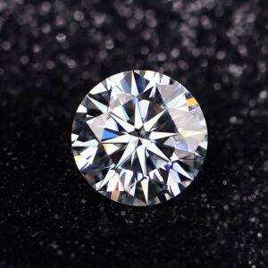 loose round moissanite stone (brilliant cut)