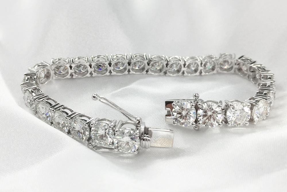 Tessa 2mm To 6 5mm Genuine Moissanite Tennis Bracelet Diamonite