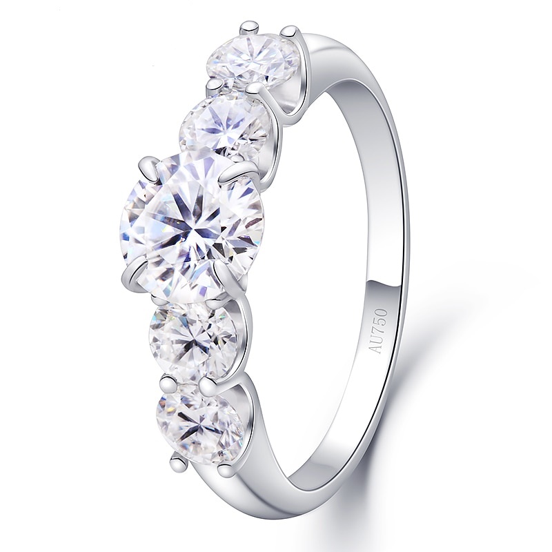 5 Stone Ring Side Angled Hero_LI Brilliant Quintent Ring