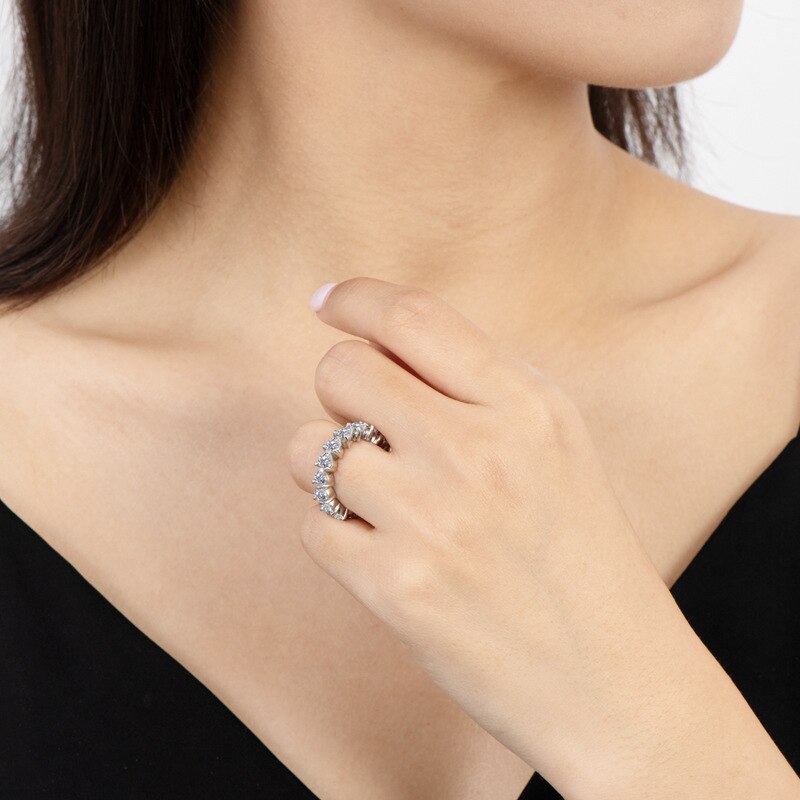 Moissanite Full Eternity Ring