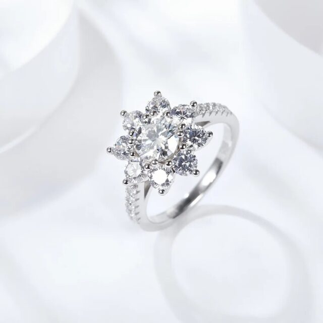Lola Round Moissanite Lotus Halo Ring (3)