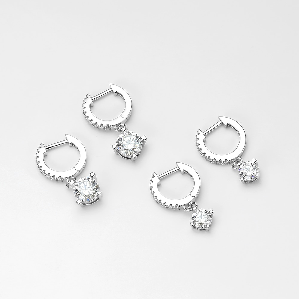 Lynneth Moissanite Brilliant Drop Earrings Lynneth Moissanite Brilliant Drop Earrings