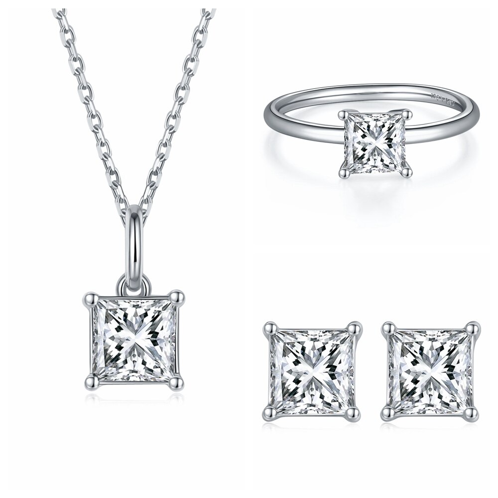 Moissanite Solitaire Jewelry set (8) Moissanite Solitaire Jewelry set