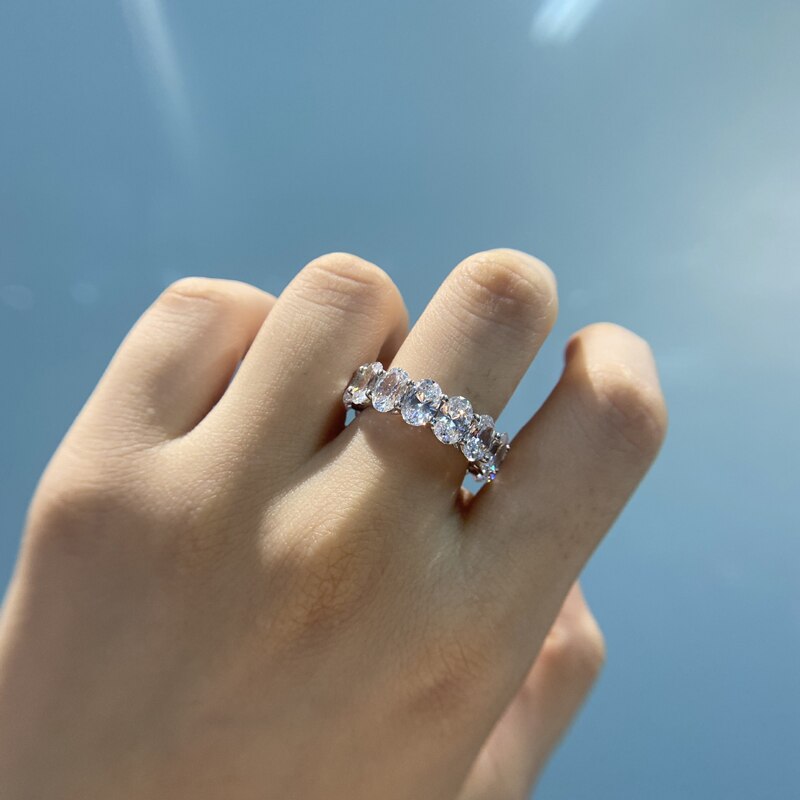 Moissanite Full Eternity Ring
