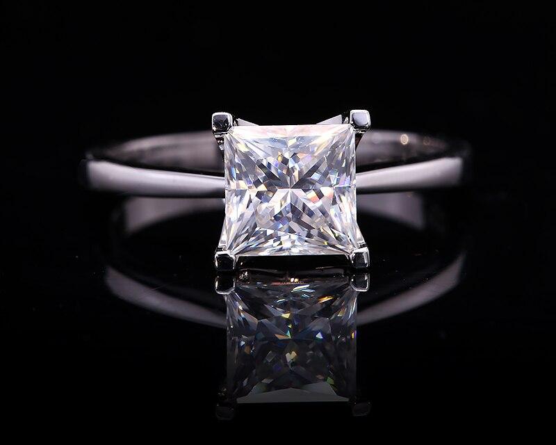 Princess Cut Cathedral Setting