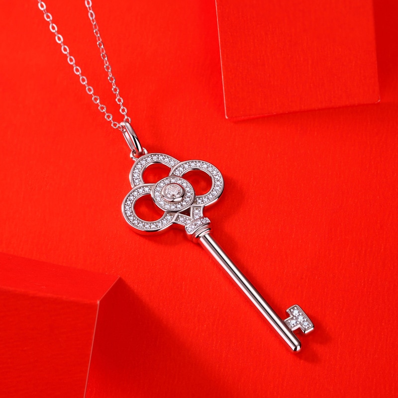 Moissanite Tiffany Keychain Pendant