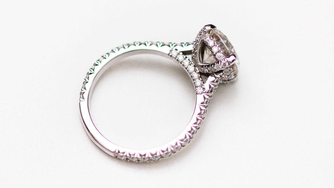 2 carat round moissanite 4 prong ring (3) 2 carat round moissanite 4 prong ring