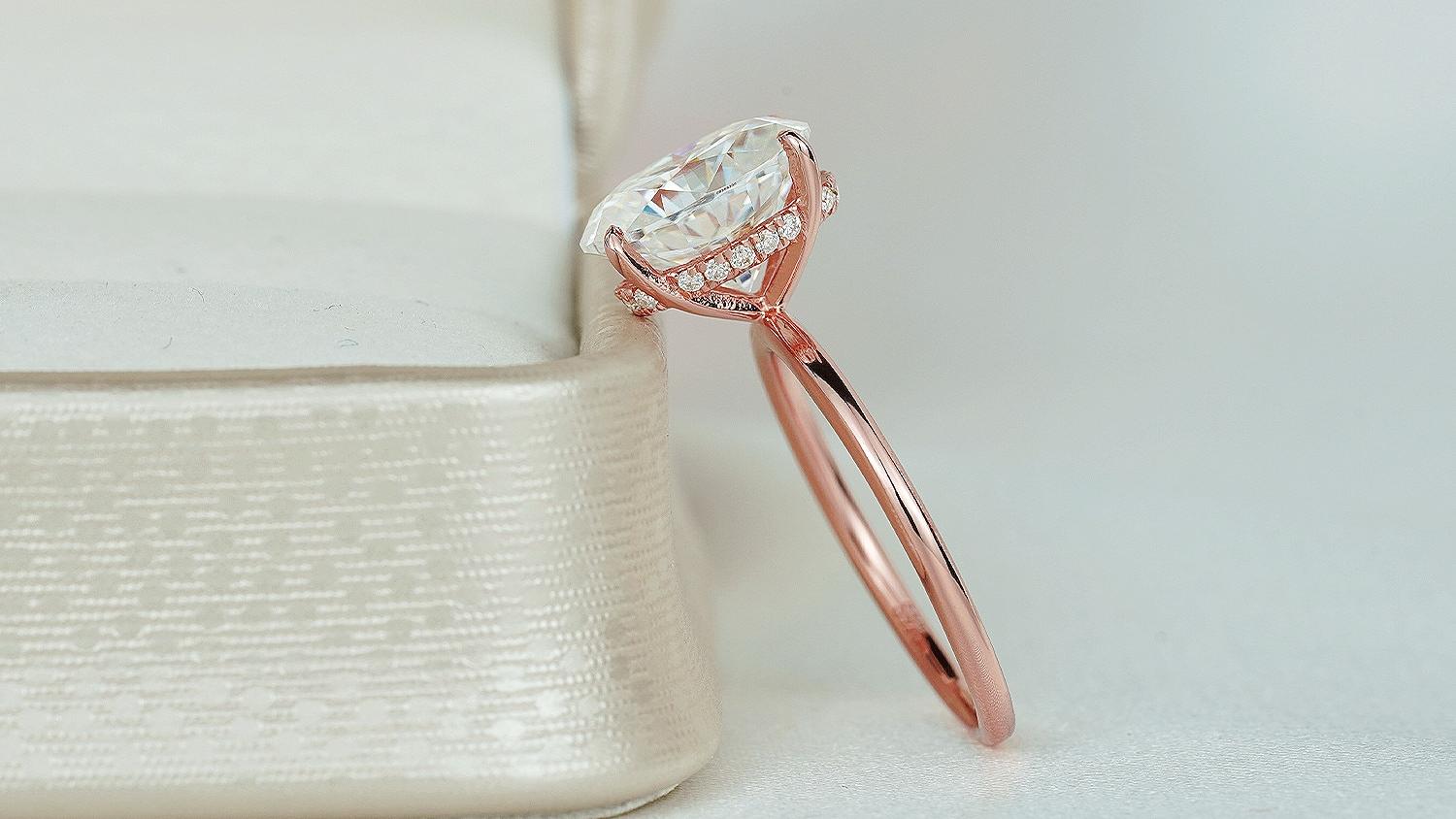 3 carat modern oval hidden halo ring (4) 3 carat modern oval hidden halo ring