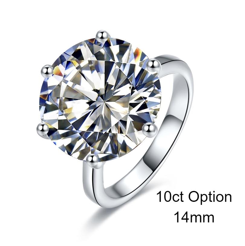 10ct Moissanite tiffany setting solitaire ring (4)