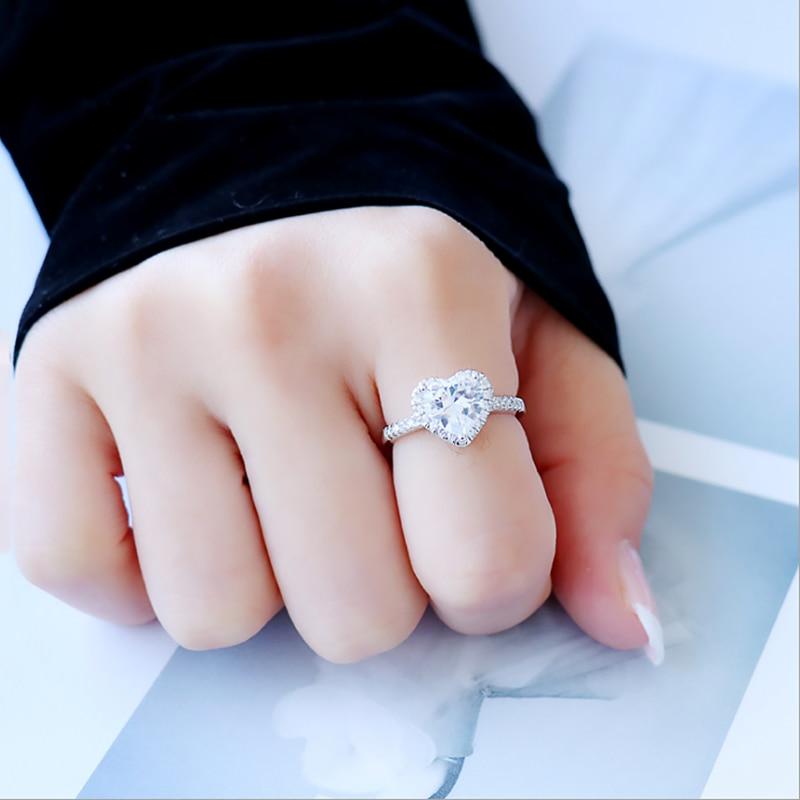 ‘Avril’ 1 or 2 Carat Classic Heart Halo Moissanite Ring 'Avril' 1 or 2 Carat Classic Heart Halo Moissanite Ring