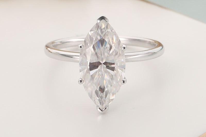 3 or 12 carat marquise Solitaire ring (3) 3 or 12 carat marquise Solitaire ring