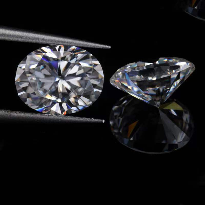 Loose Oval Cut Moissanite Gemstone