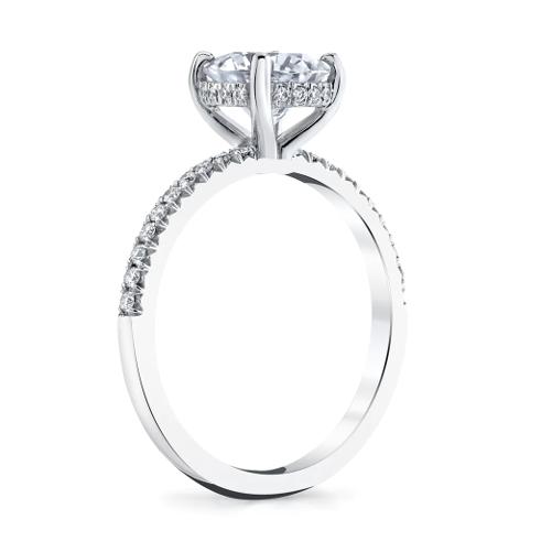 3ct round moissanite hidden halo 4 prong ring (diagonal upright).jpg 3ct round moissanite hidden halo 4 prong ring (diagonal upright) WG