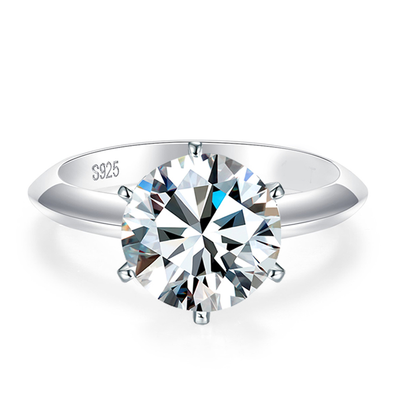 3ct round moissanite tiffany setting solitaire Ring Hero