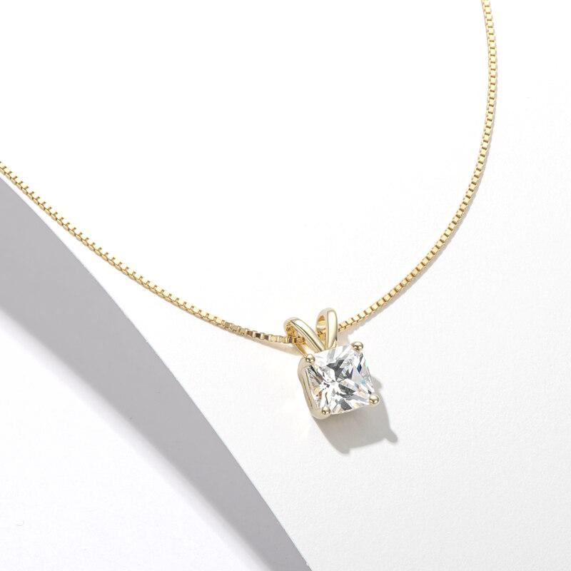 Princess Cut Moissanite Pendant