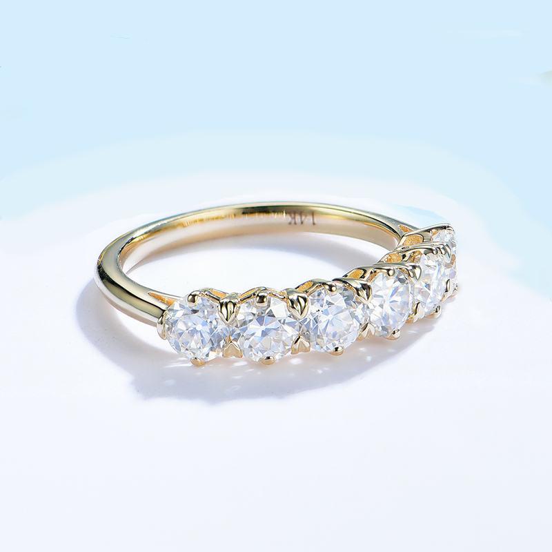 ‘Olivette’ 1.5 Carat TCW Genuine Old European Cut Moissanite Eternity Wedder Ring 'Olivette' 1.5 Carat TCW Genuine Old European Cut Moissanite Eternity Wedder Ring