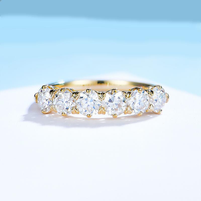 ‘Olivette’ 1.5 Carat TCW Genuine Old European Cut Moissanite Eternity Wedder Ring 'Olivette' 1.5 Carat TCW Genuine Old European Cut Moissanite Eternity Wedder Ring
