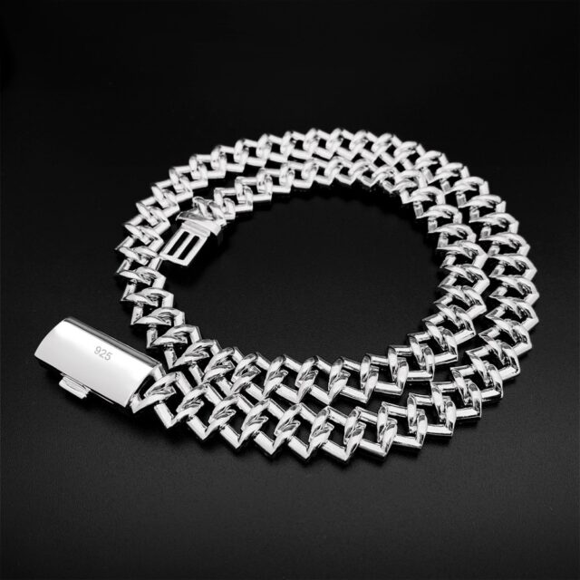 Moissanite Hip Hop Bracelet + Necklace (Squared Option) (4)