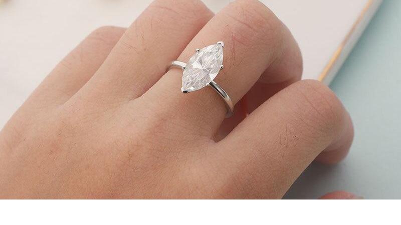 3 or 12 carat marquise Solitaire ring (4) 3 or 12 carat marquise Solitaire ring