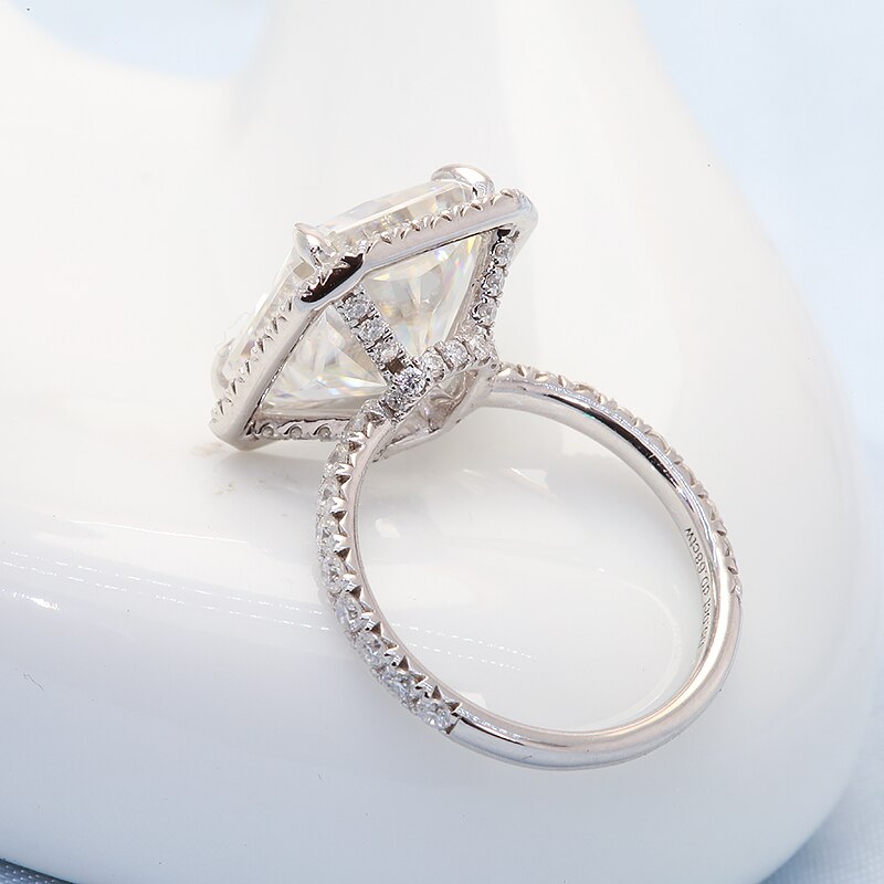 Raelynn 6 carat radiant cut moissanite halo ring (5) 6 carat radiant cut moissanite halo ring